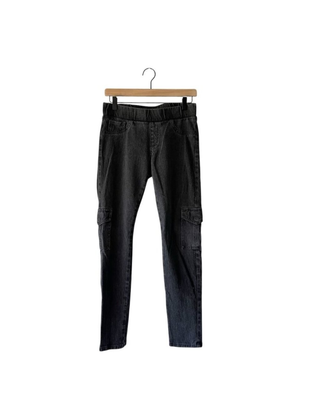 CAbi Jeans Gray Pull On Jeggings Denim Cargo Skinny Jeans
